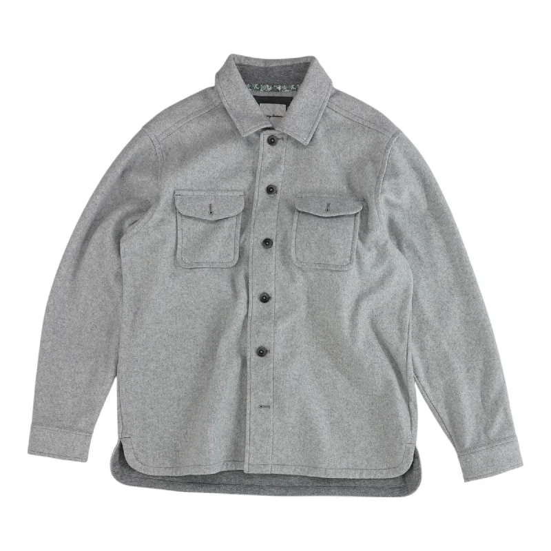 Gray Solid Lightweight Coat