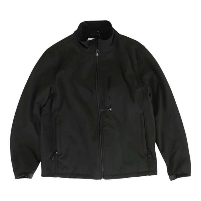 Black Solid Topcoat Coat