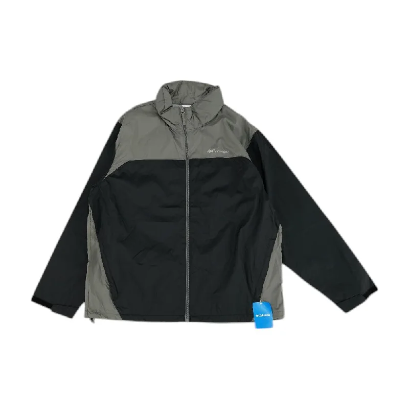Black Color Block Coat