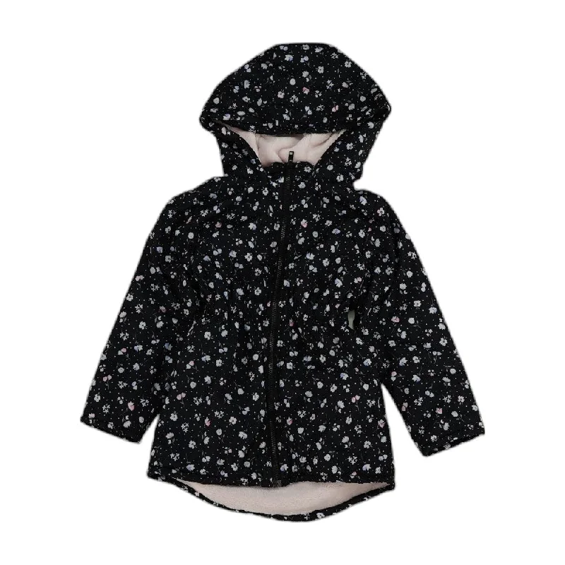 Black Floral Coat