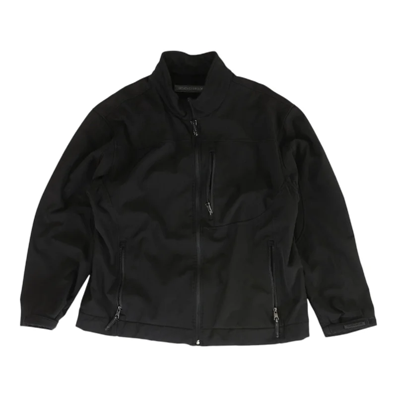 Black Solid Topcoat Coat