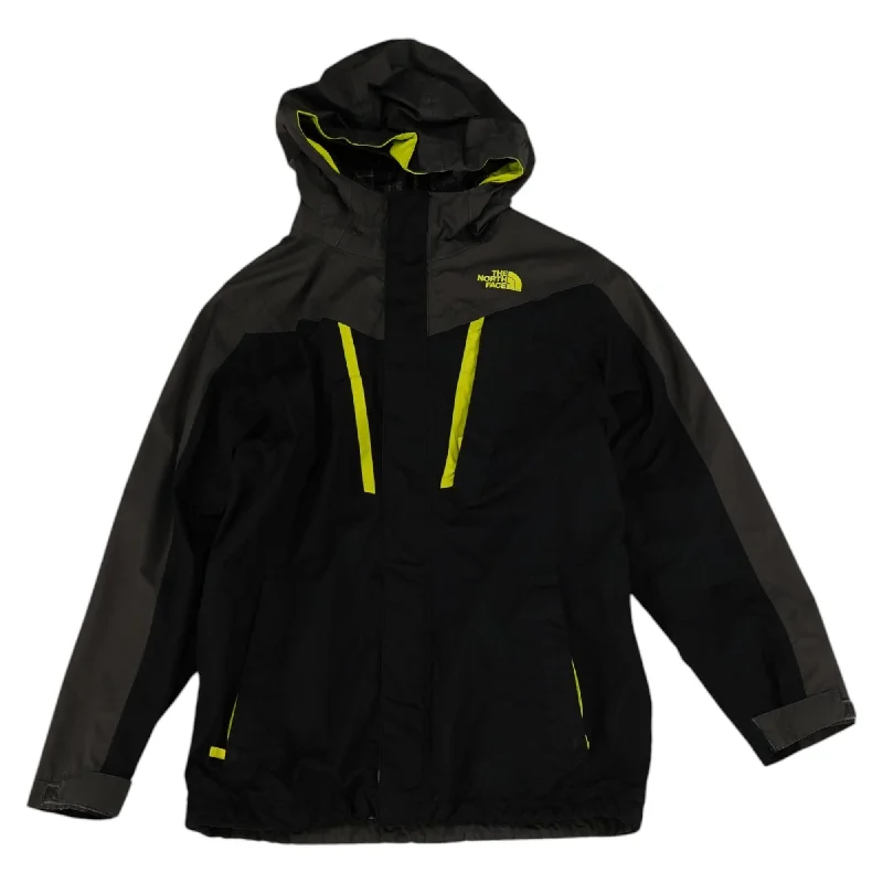 Black Color Block Coat