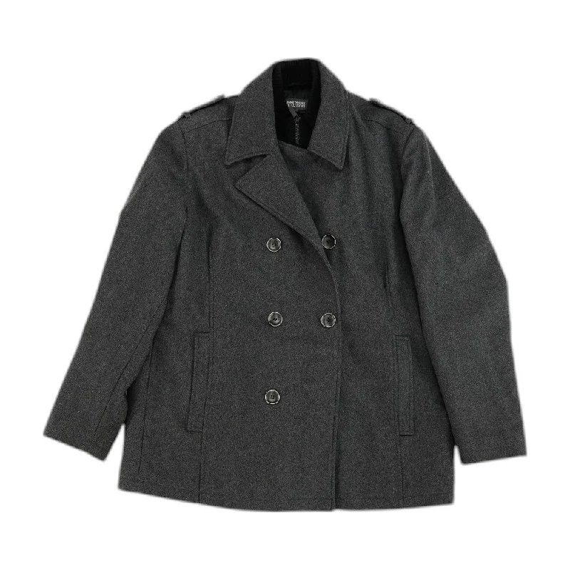 Charcoal Solid Topcoat Coat