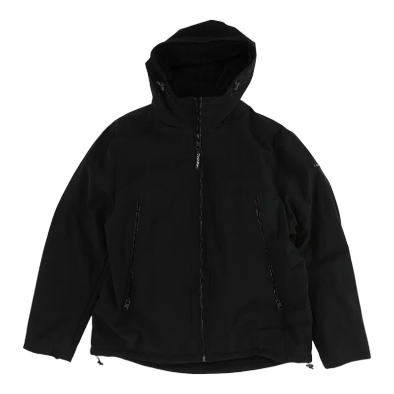 Black Solid Topcoat Coat
