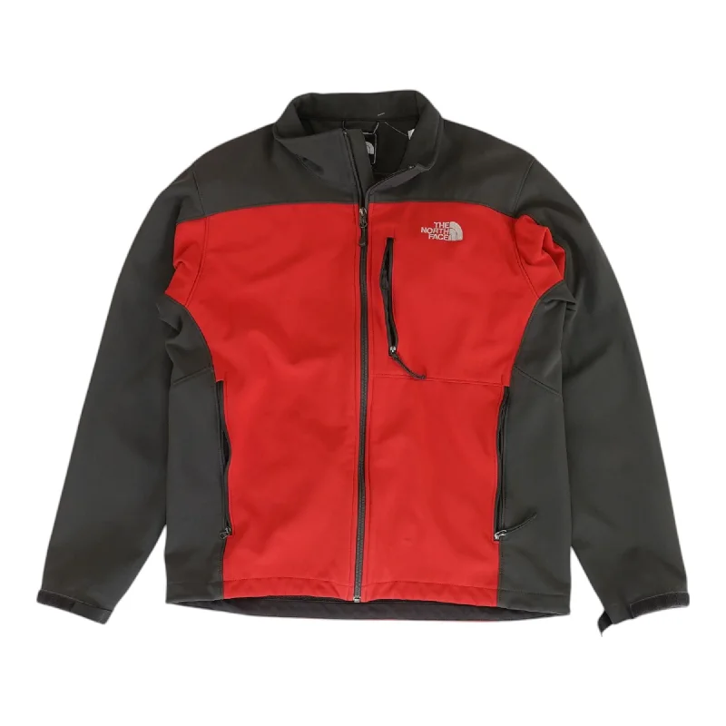 Red Color Block Coat