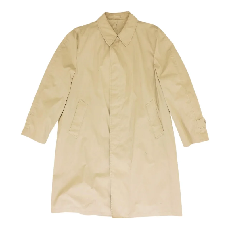 Tan Solid Topcoat Coat