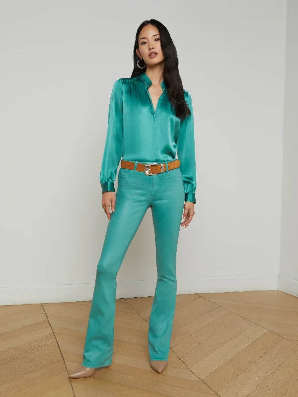 Selma Coated Bootcut Jean