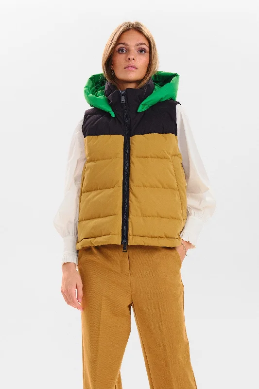 SITRINE WAISTCOAT - Bistre