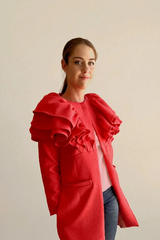 Pattern Sewciety Epic Ruffle Coat - Printed copy shop (+£7.00)