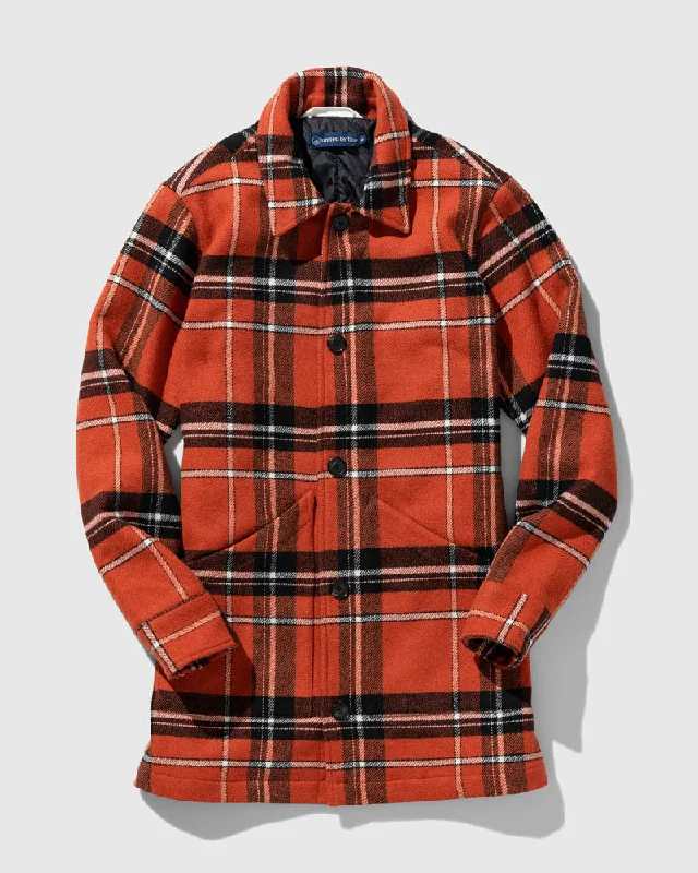 Recycled Plaid Coat