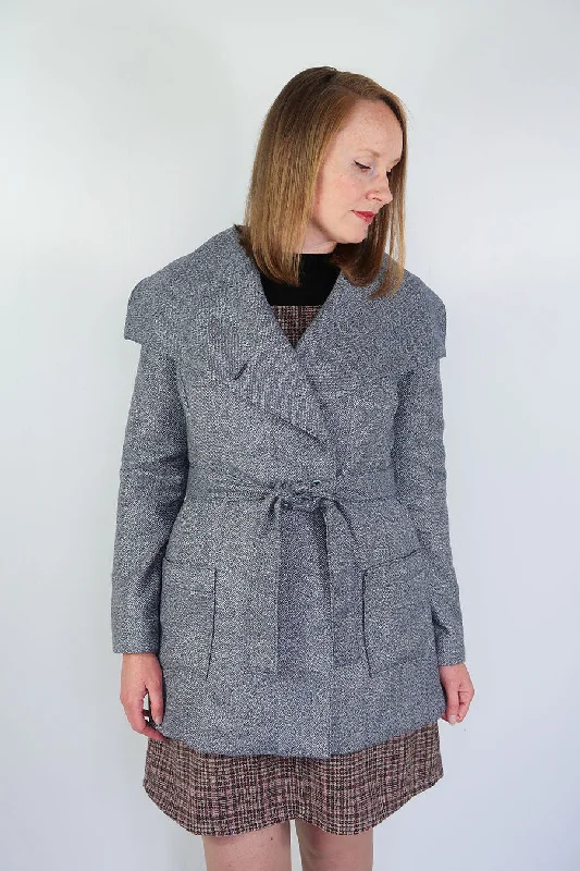 Jennifer Lauren Handmade Willa Wrap Coat - Printed copy shop SIZES 6-24 C/D CUP (+£10.00)