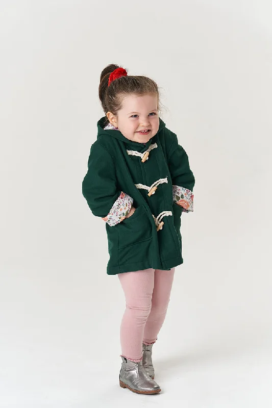 Poppy & Jazz Baby/Child Walnut Duffle Coat - Printed copy shop (+£5.00)