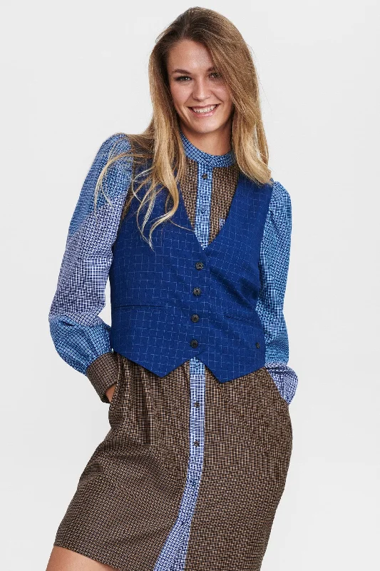 NUELIZABETH WAISTCOAT - Estate Blue
