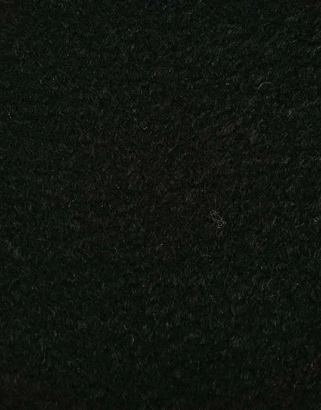 Black Bouclé Melange Coating Fabric