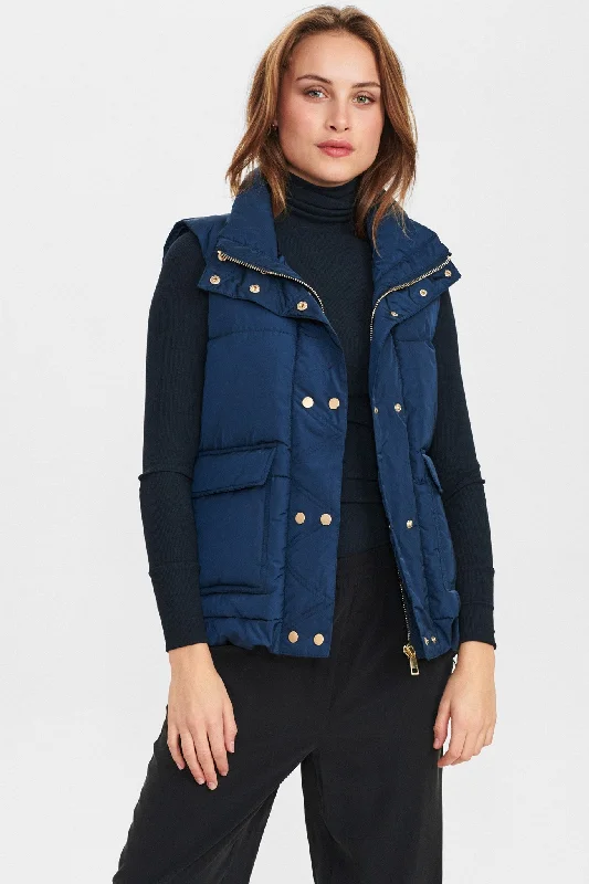 NUEDONA WAISTCOAT - Dark Sapphire