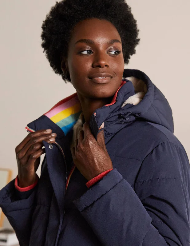 Skye Puffer Coat-Navy