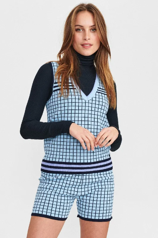 NUANTHONIA WAISTCOAT - Della Robbia Blue