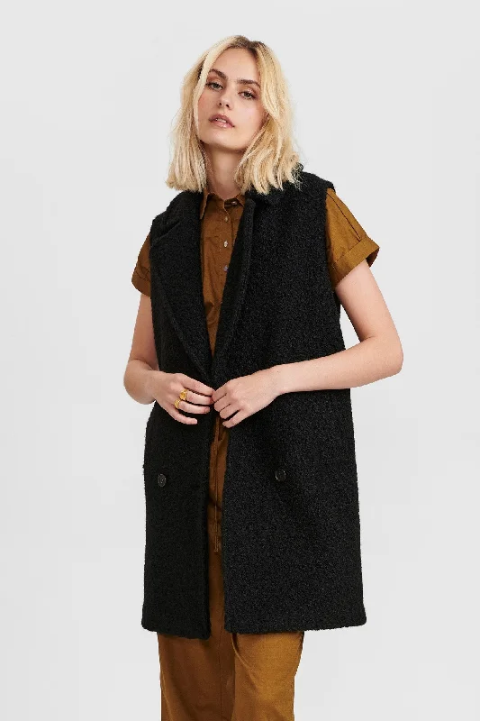 NUCYAN WAISTCOAT - Caviar