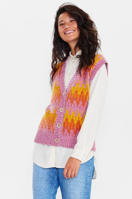 NUEDTLI WAISTCOAT - Lilas