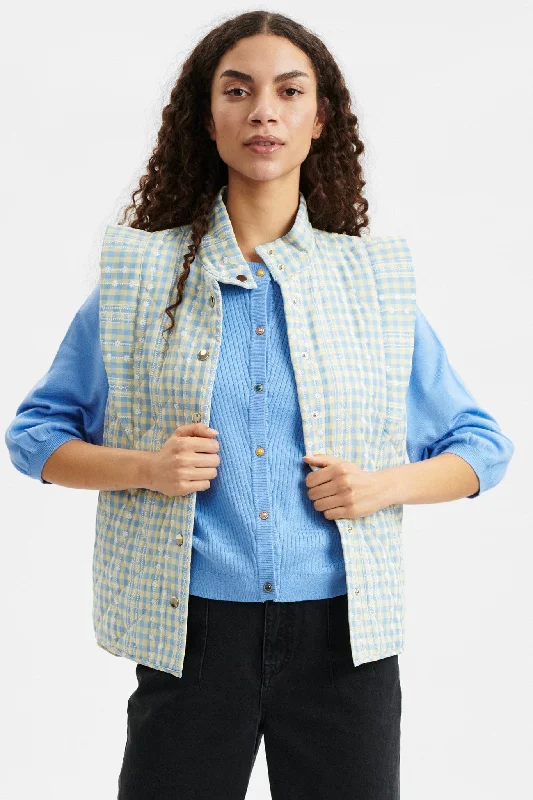 NUANNEMONA WAISTCOAT - Della Robbia Blue