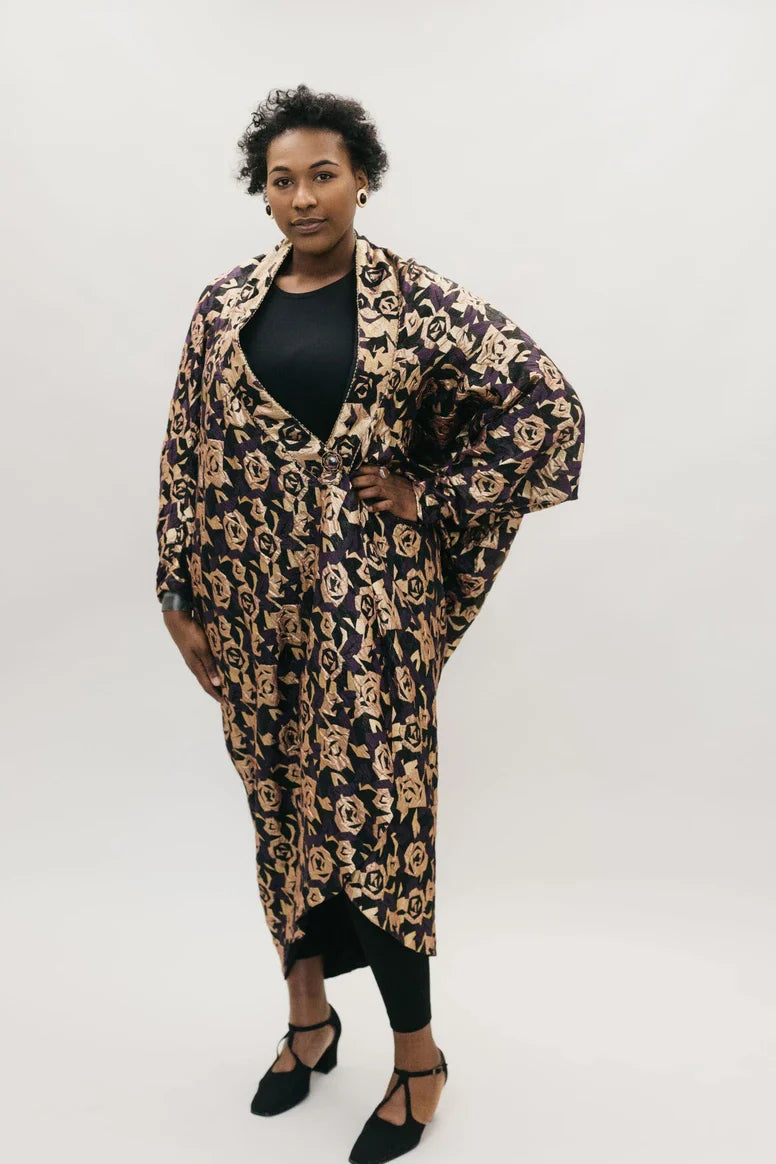 Folkwear 503 Poiret Cocoon Coat - Printed copy shop (+£7.00)