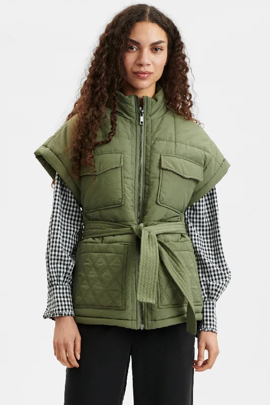 NUEBOTE WAISTCOAT - Deep Lichen Green