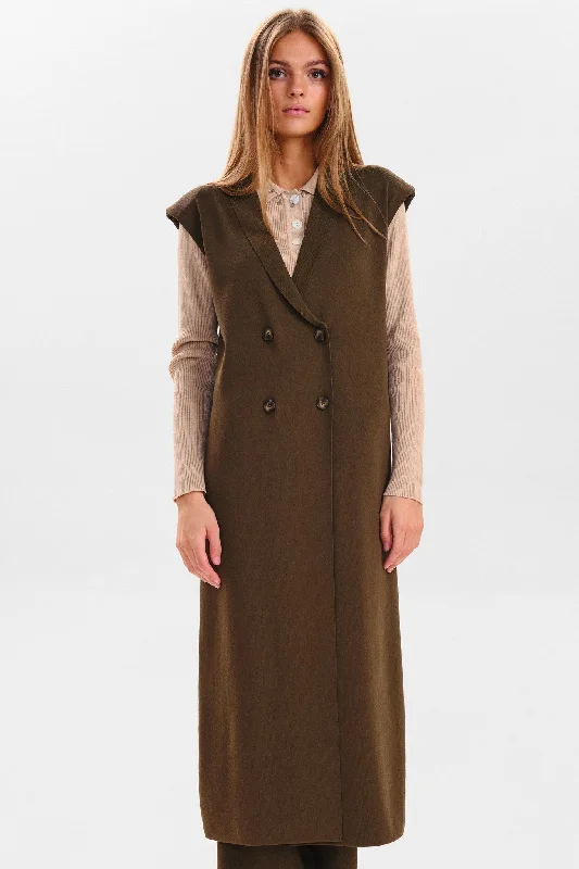 SISANNA WAISTCOAT - Olive Night