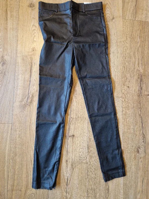 Zara black coated leggings, new - Medium