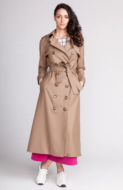 Named Isla Trench Coat - Printed copy shop (+£10.00)
