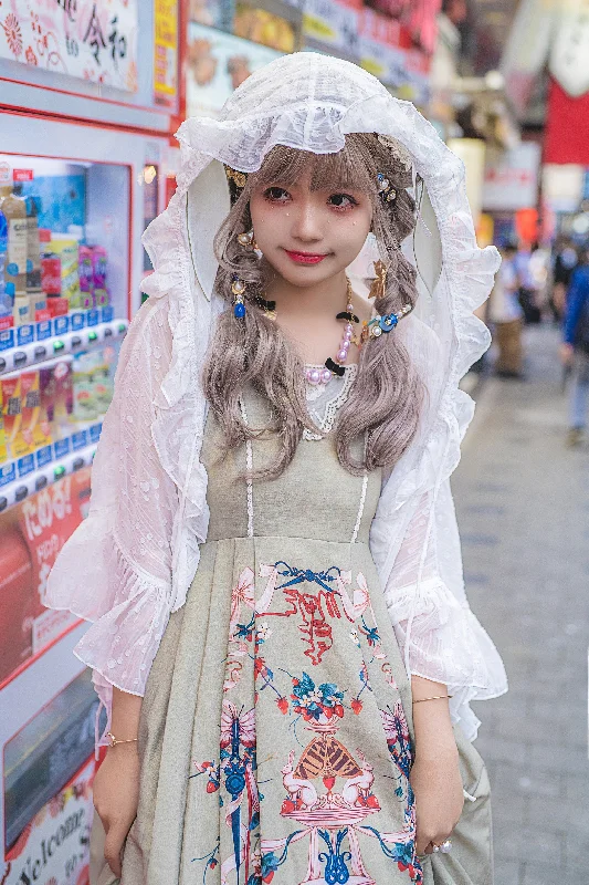 YuanSu~White Sun-proof Dual Use Lolita Cardigan