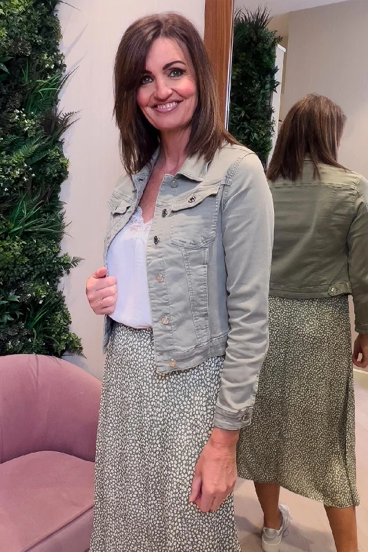 Denim Jacket in Sage