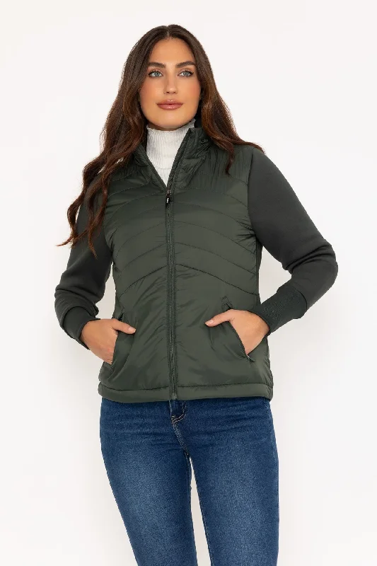 Khaki Hybrid Jacket