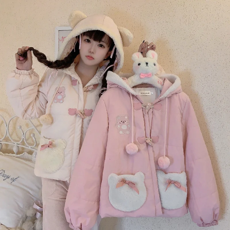Sissy the shepherd~Bear Pupu~Winter Lolita Padded Coat Cute Lolita coat