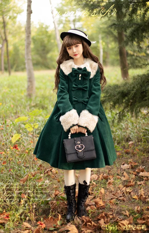 (Buyforme)Unideer~Casual Lolita Winter Wool Down Coat Multicolors