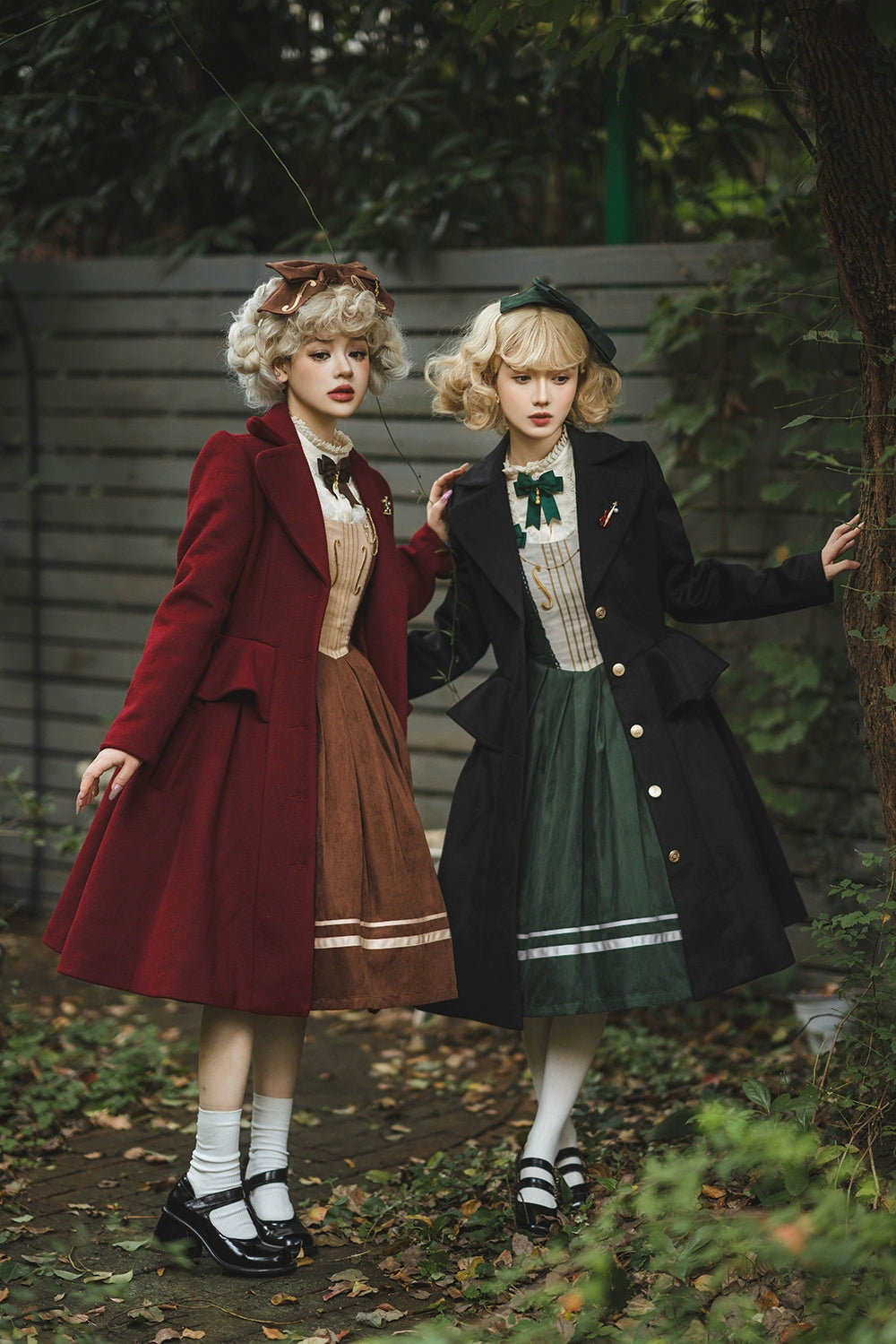 Miss Point~Golden Movement~Elegant Lolita Woolen Coat Quilted Overcoat Customized