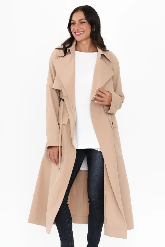 Parker Beige Tie Coat