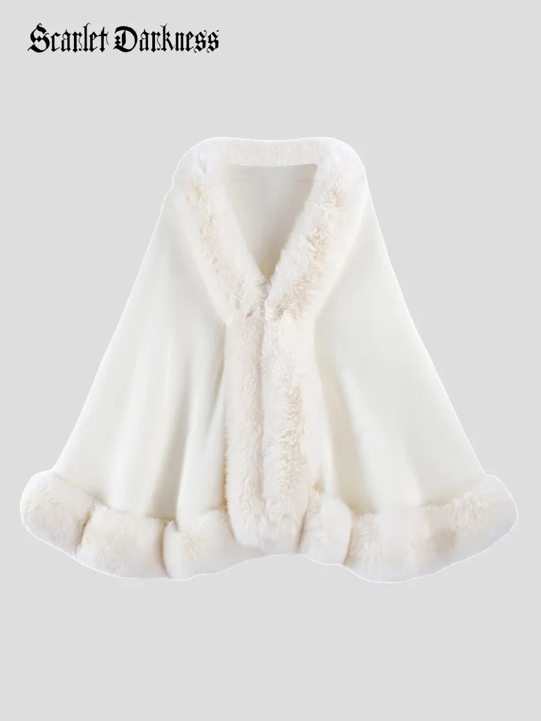 Christmas Limited Edition Women Fur Collar Cardigan