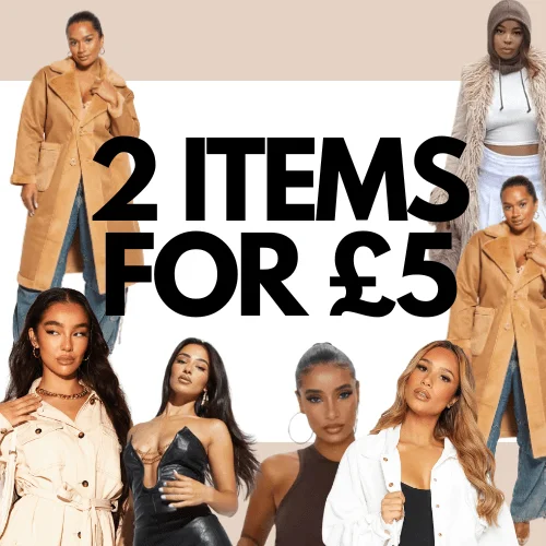 £5 Mystery Fashion Double Bundle | Worth £25+ | Womenswear | 2 Items for £5 | Jackets, Dresses, Tops, Skirts, Handbags | Sizes 4 to 18 Available