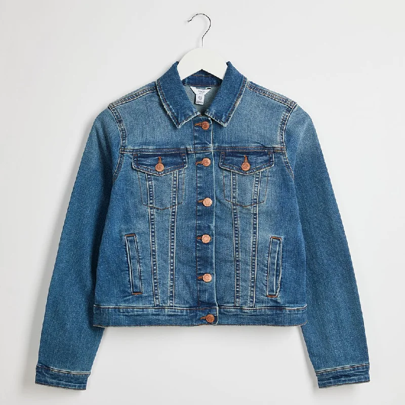 Ladies Midwash Denim Jacket