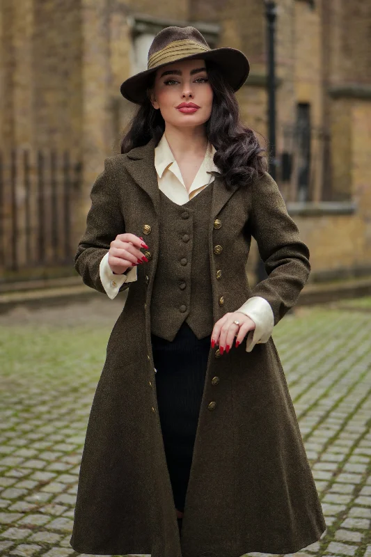 Doreen 15 |Vest-Layered 100% Wool Coat