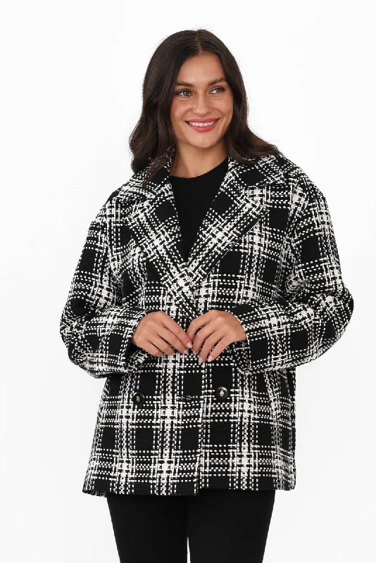 Playback Black Check Jacket