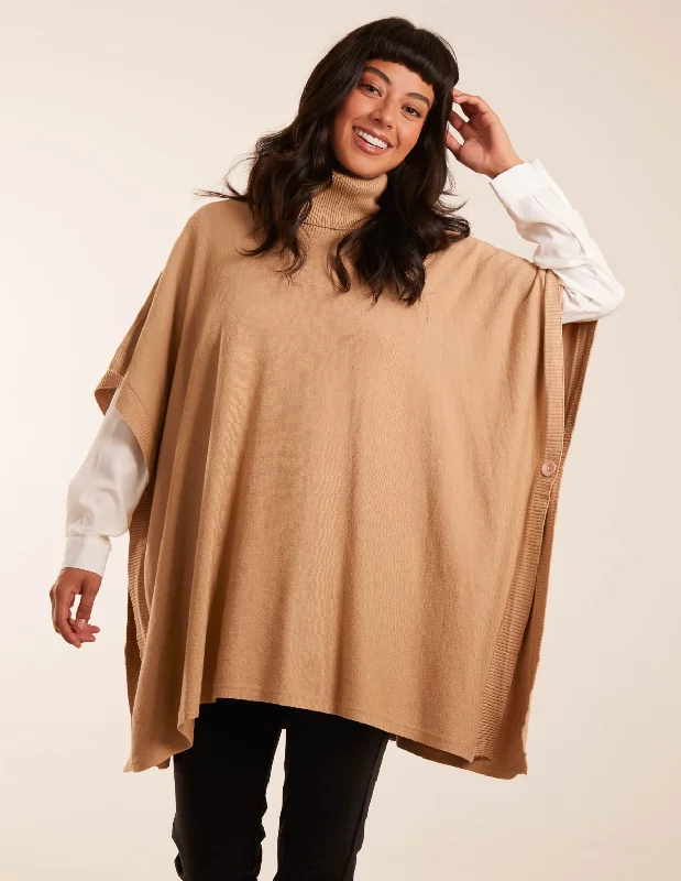 High Neck Poncho