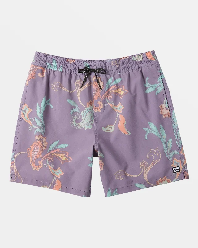 Good Times Layback 16" Volley Shorts - Purple Ash