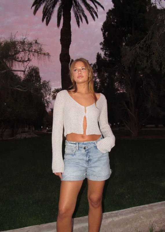 Criss Cross Denim Shorts ★ Light Wash