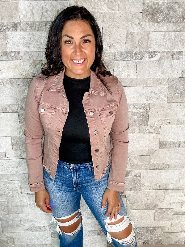 After Glow Jacket in Mauve (S-3XL)