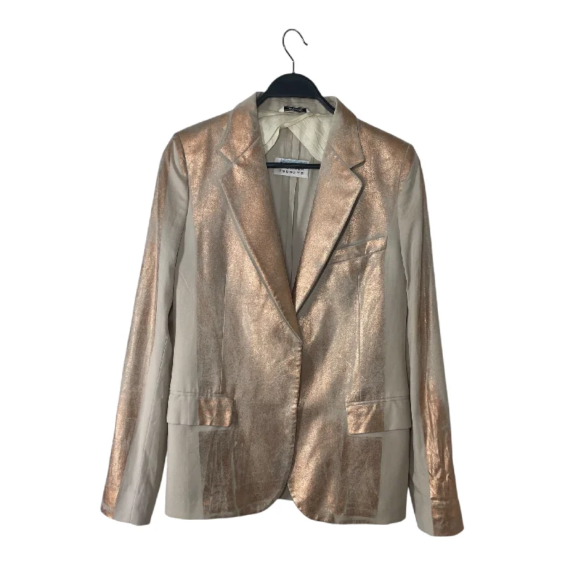 Maison Margiela/Tailored Jkt/46/Cotton/CRM/GOLD