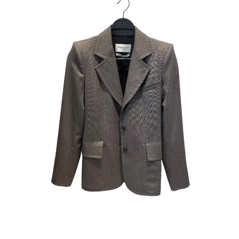 YVES SAINT LAURENT/Coat/Cotton/GRY/
