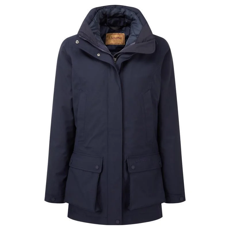 Schoffel Uppingham 3 in 1 Waterproof Ladies Coat - True Navy