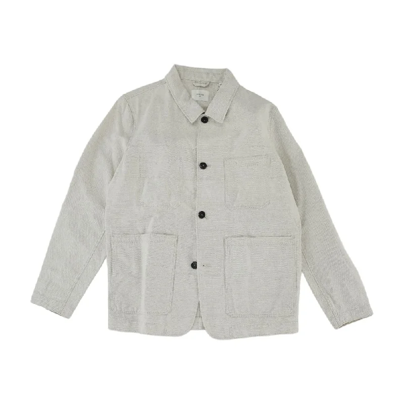Beige Solid Lightweight Coat