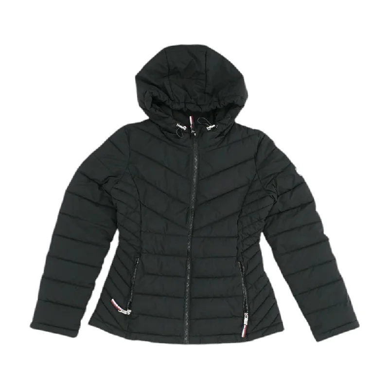 Black Solid Lightweight Coat